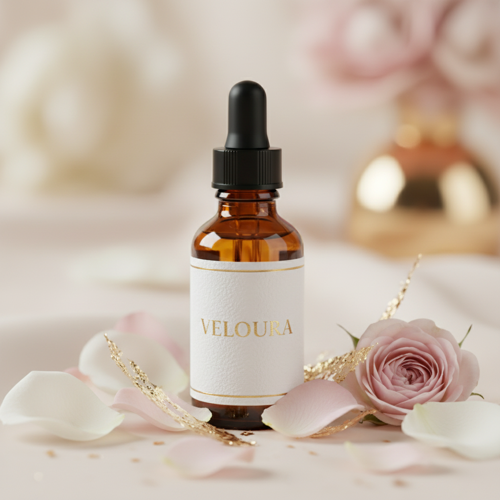 Huiles essentielles pures VELOURA - ambiance spa avec bougies et eucalyptus